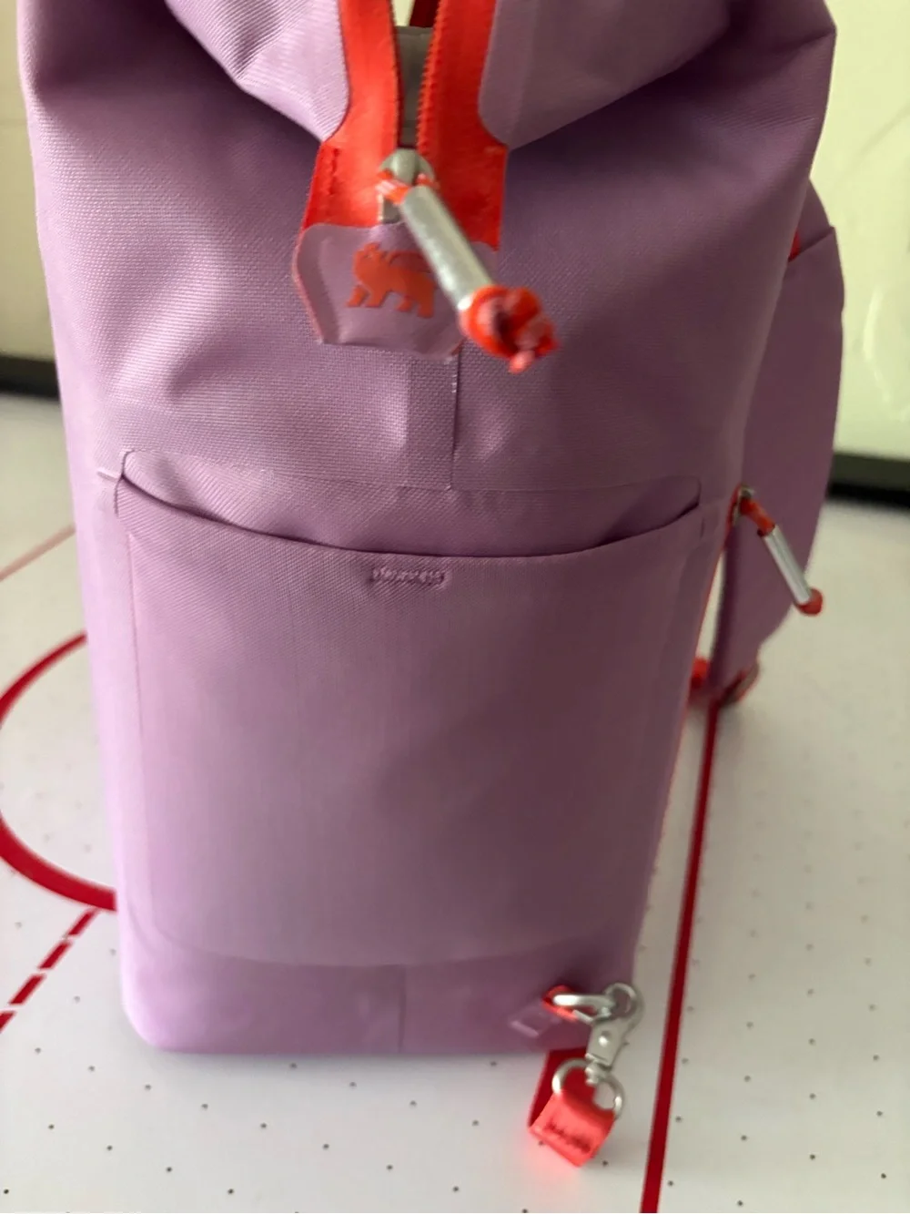 Stanley Madeleine Midi Cooler Backpack - Light Purple  with orange Accent - Picture 6 of 6